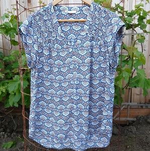 Paisley DR2 Blouse with Pin-tucking Sleeve Details